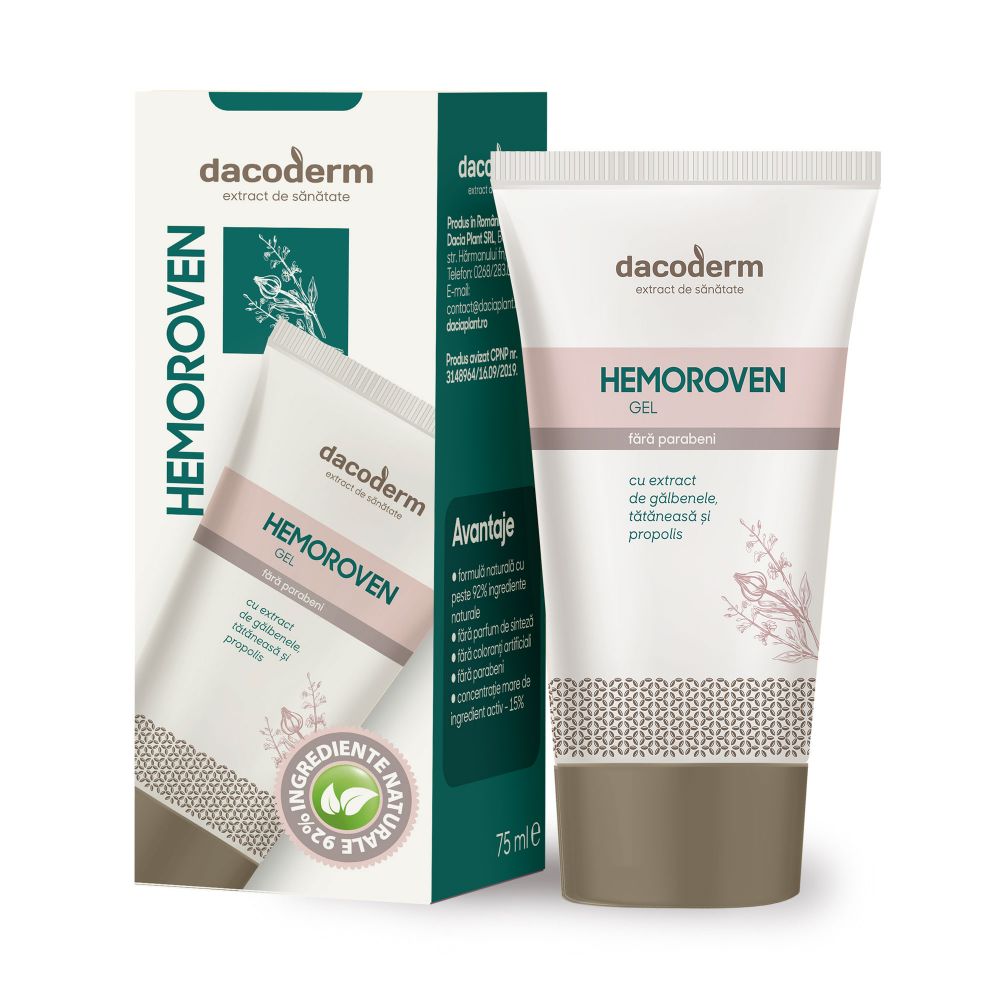 Gel hemoroven Dacoderm - 75 ml